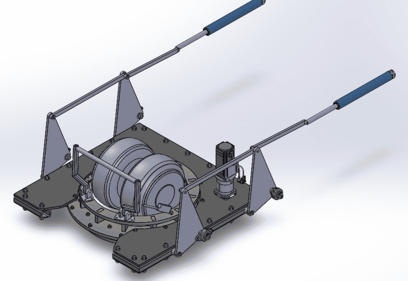 The 3D model of the new tire mount